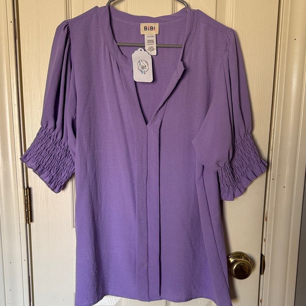 BiBi Women's Lavender Blouse - Picture 4 of 7